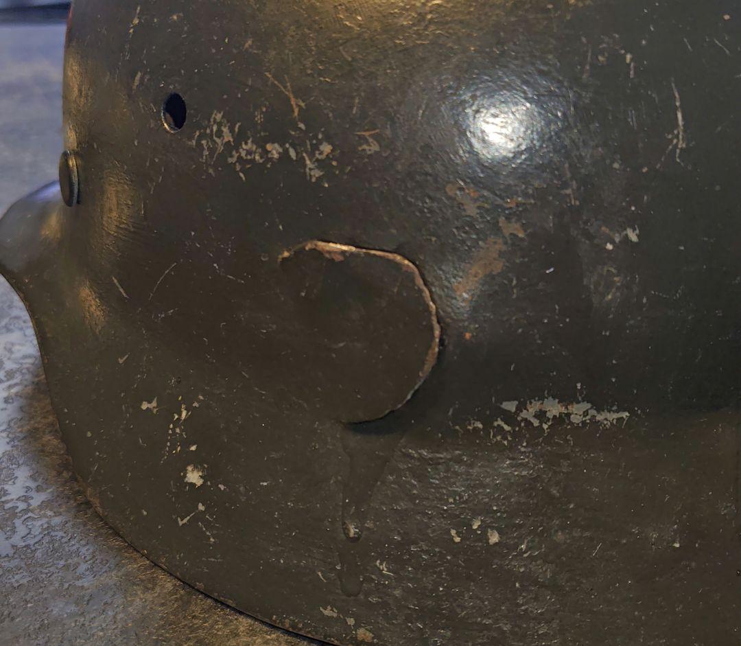 旧ドイツ軍　ヘルメット (シュタールヘルム M42) 実物？ナチヘル