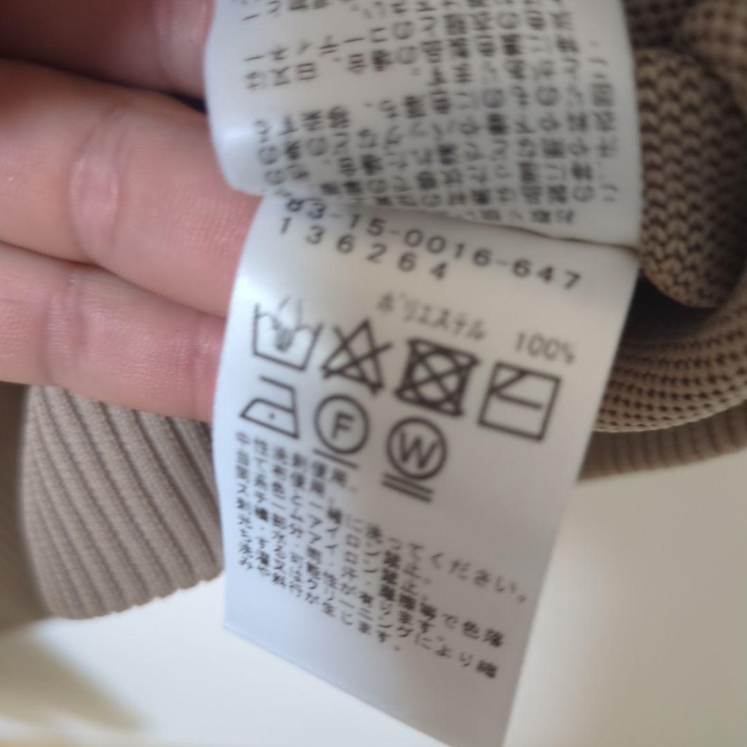 ★新品★BEAMS　GOLF　シャドーロゴジャガードクルーネックニット　L