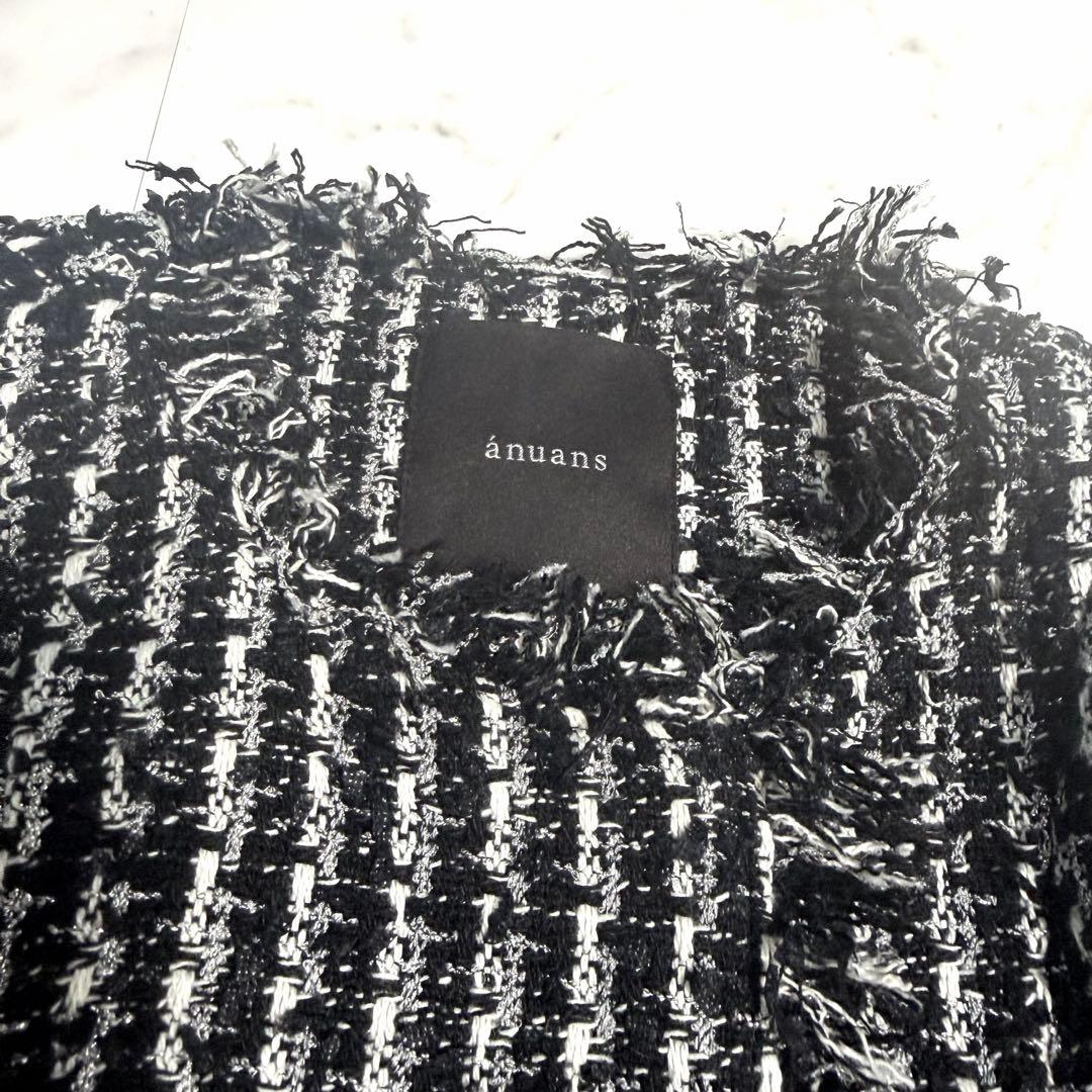 【未使用】2024✨️完売品 アニュアンス ツイード ケープ ジャケット お洒落