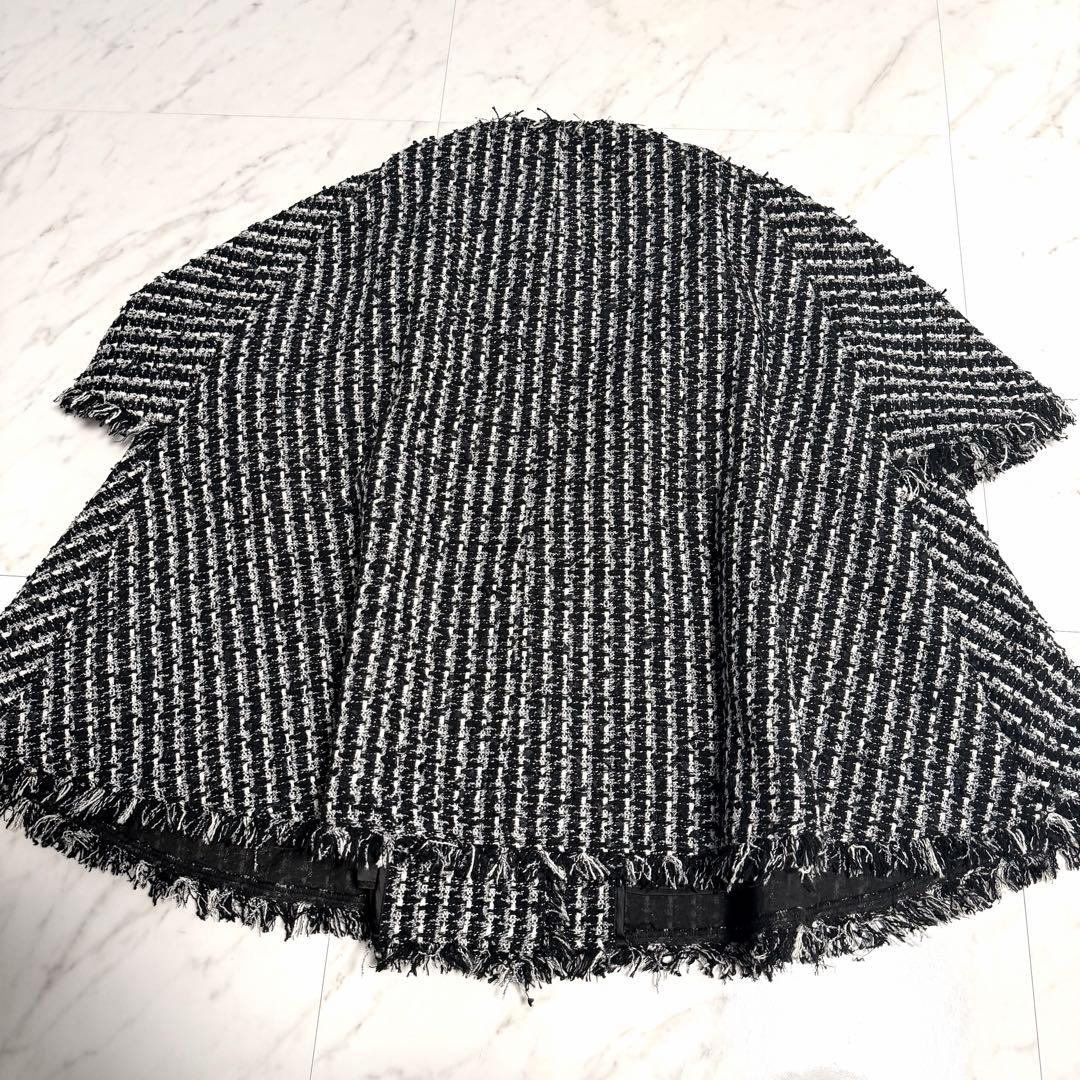 【未使用】2024✨️完売品 アニュアンス ツイード ケープ ジャケット お洒落
