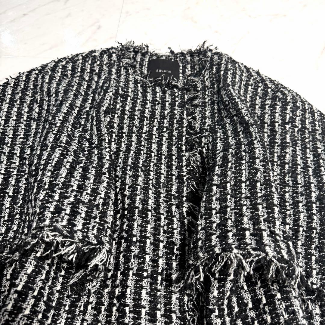 【未使用】2024✨️完売品 アニュアンス ツイード ケープ ジャケット お洒落