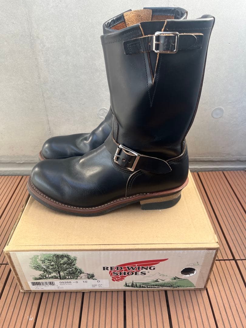 RED WING エンジニアブーツ ブラック　9268