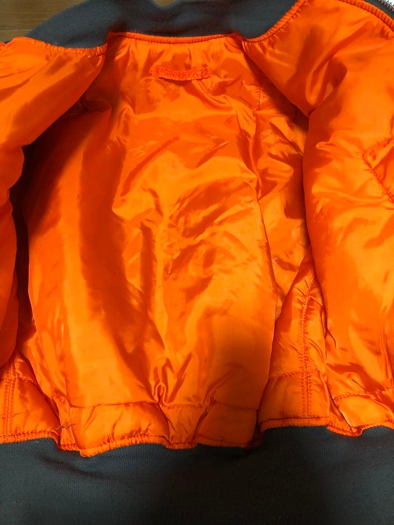 即決 極美品 80s USA製 ALPHA MA-1 セージグリーン L