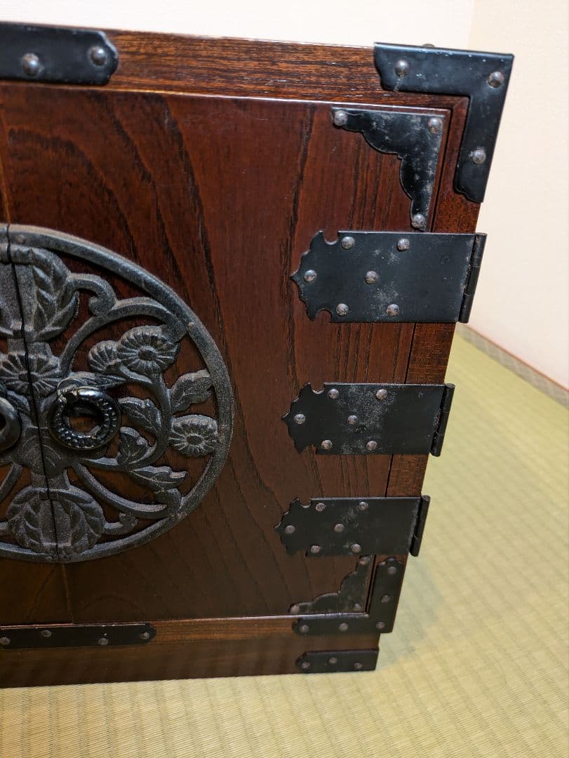和箪笥 小箪笥 鉄金具 チェスト 整理タンス アンティーク