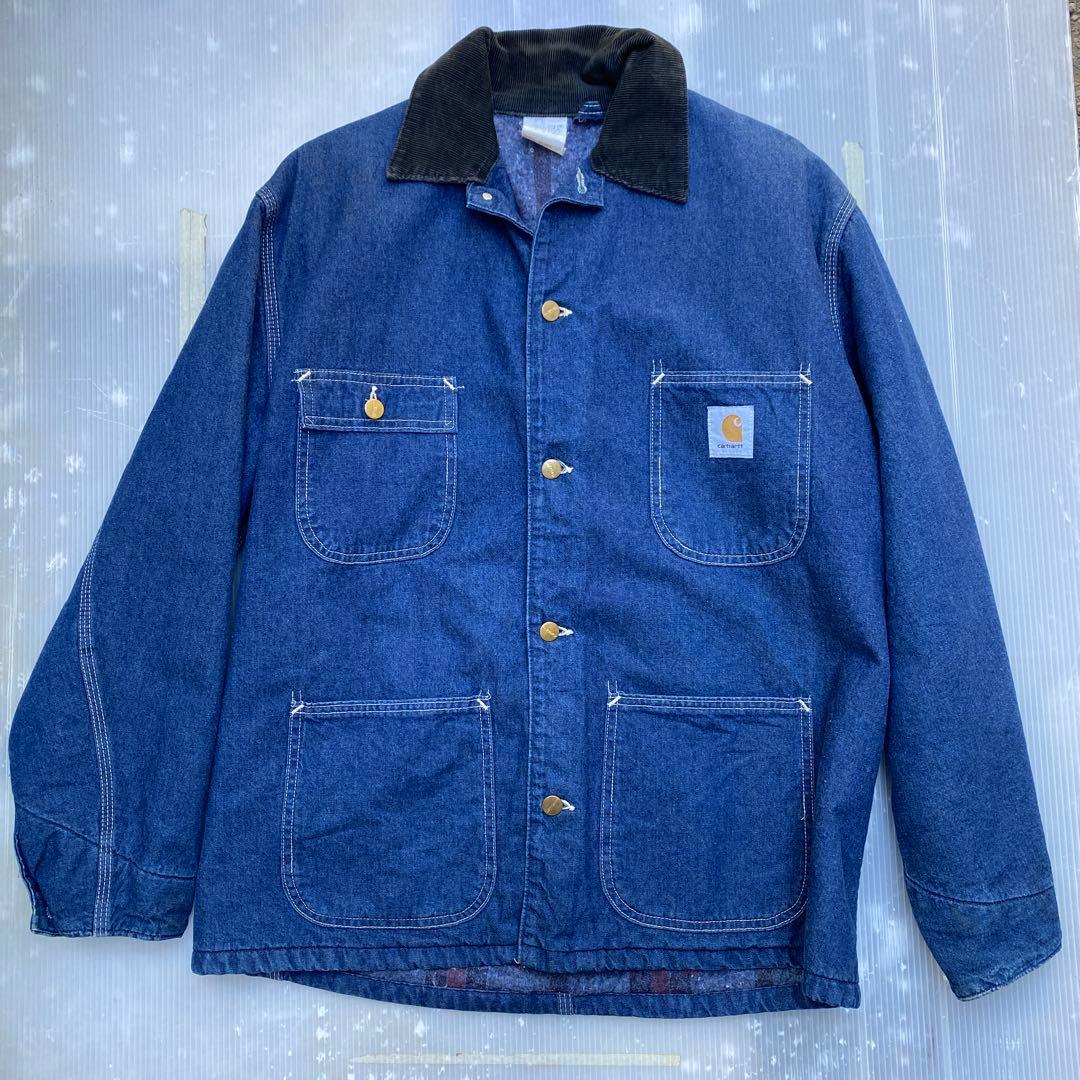 Carhartt デニムカバーオール サイズ42 ミシガンチョアコート 星タグ