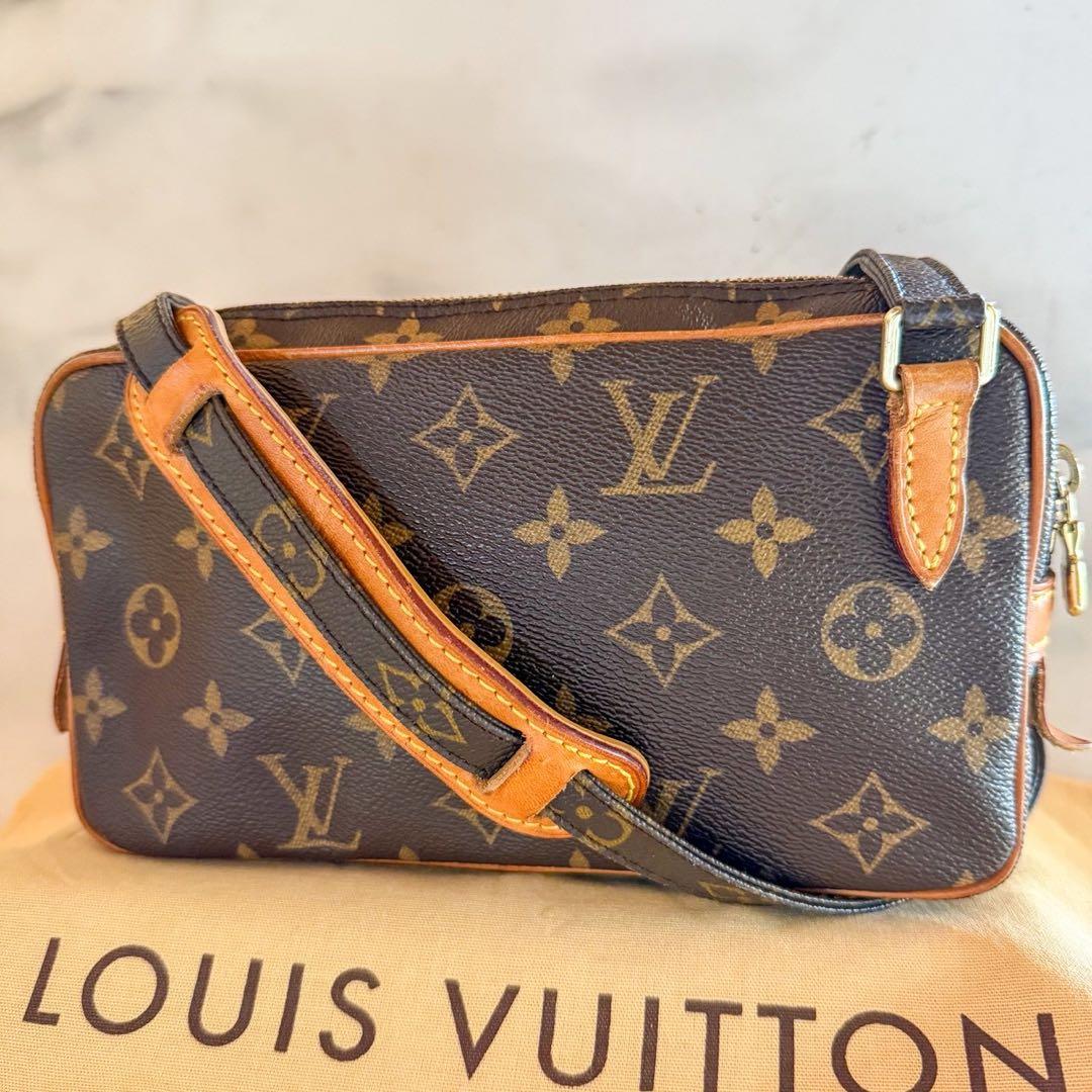 【極美品】ルイヴィトン マルリーバンドリエール モノグラム ショルダーバッグ