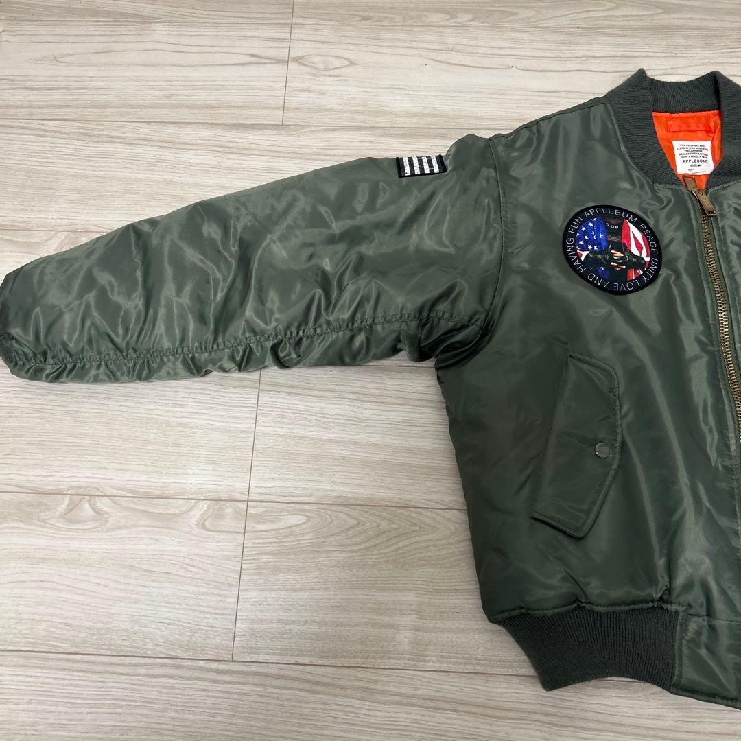 【極上】APPLEBUM MA-1 フライトジャケット オリーブ