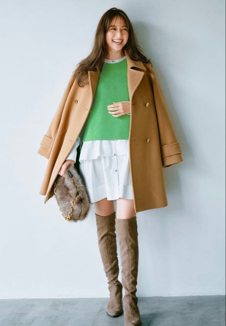 JUSGLITTY スタンダードPコート　キャメル　1 ハンガーおまけ♡