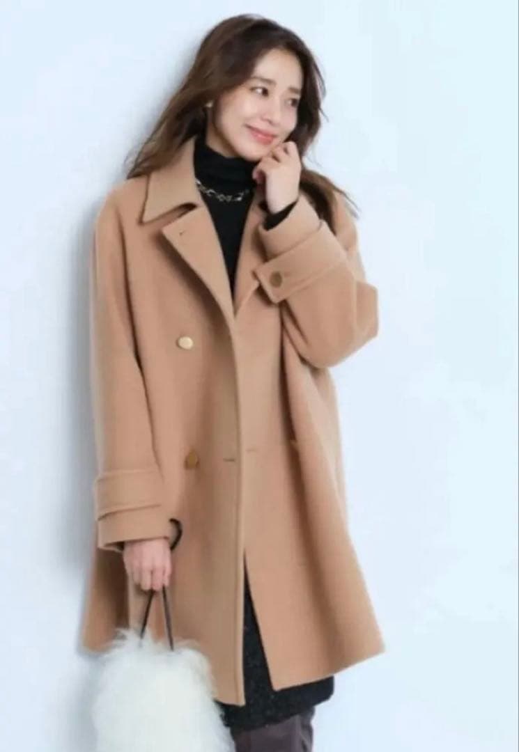 JUSGLITTY スタンダードPコート　キャメル　1 ハンガーおまけ♡