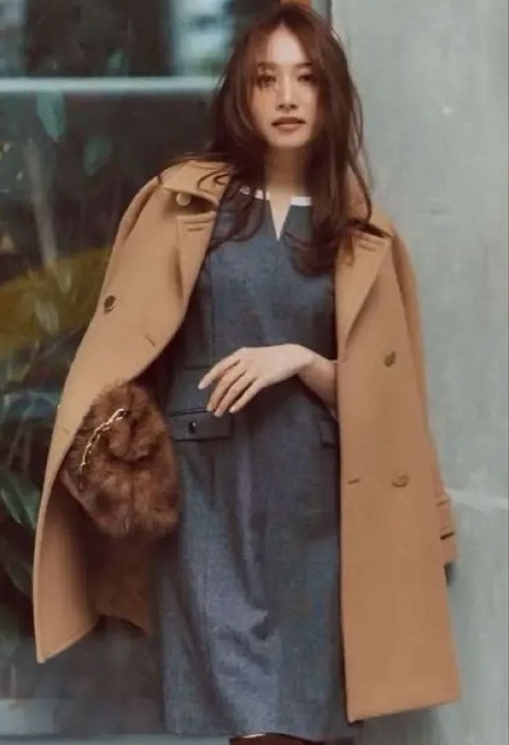 JUSGLITTY スタンダードPコート　キャメル　1 ハンガーおまけ♡