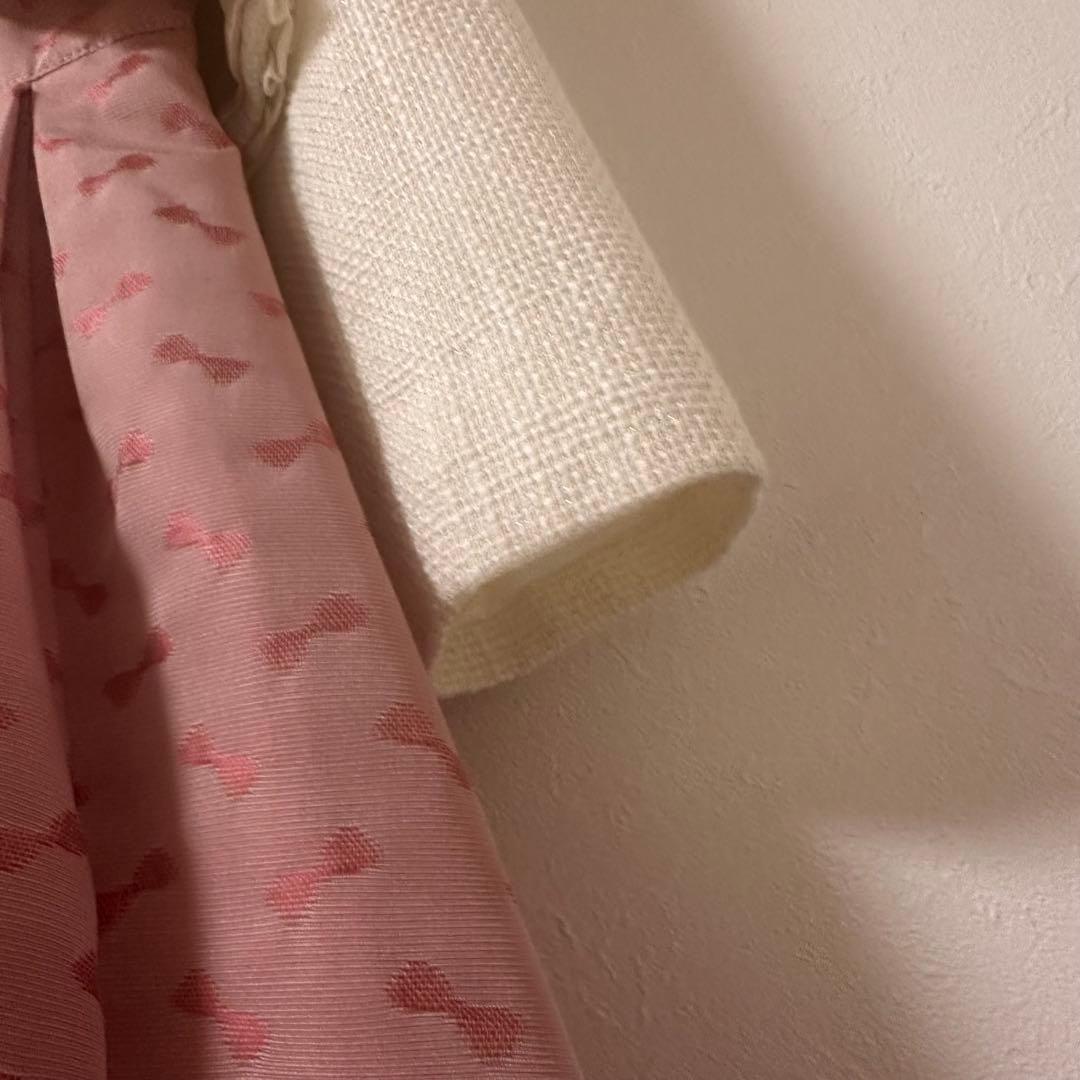 シャーリーテンプル♥︎リボン襟付きワンピースとジャケットセット　120cm