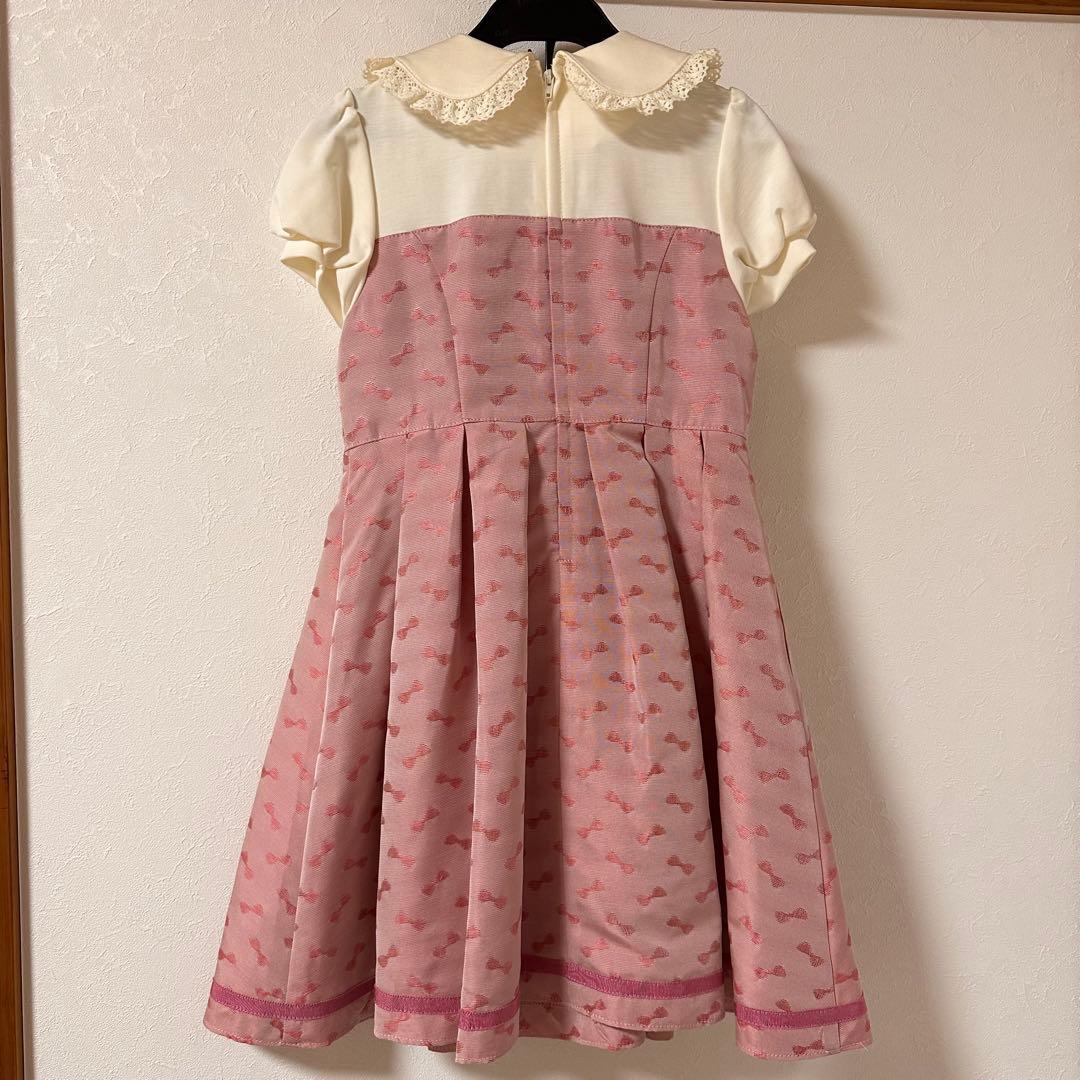 シャーリーテンプル♥︎リボン襟付きワンピースとジャケットセット　120cm