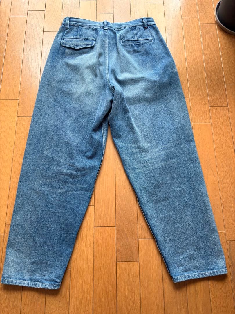 パンツ Selvage Denim Two Tuck Pants
