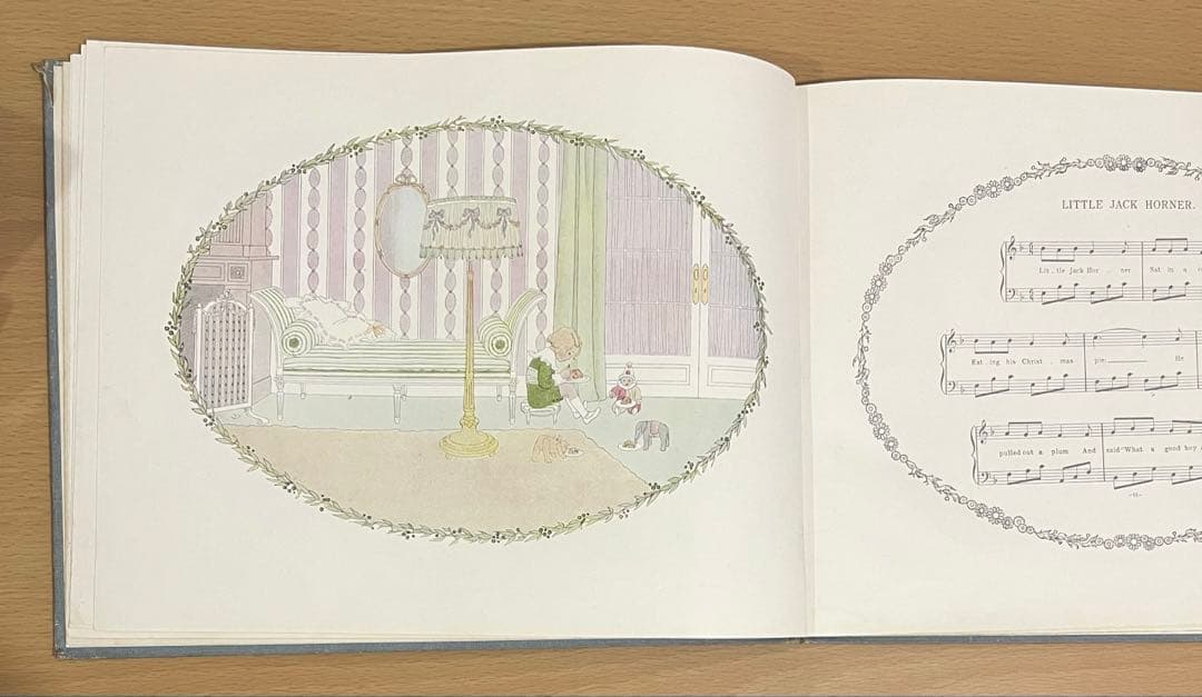 No403 希少 アンティーク洋書 古書 ルメール 絵本 児童書 オランダ 童謡