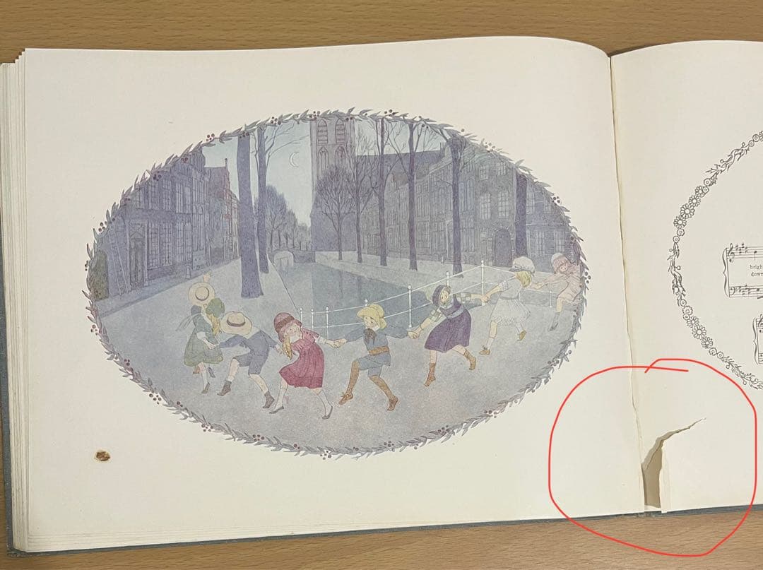 No403 希少 アンティーク洋書 古書 ルメール 絵本 児童書 オランダ 童謡