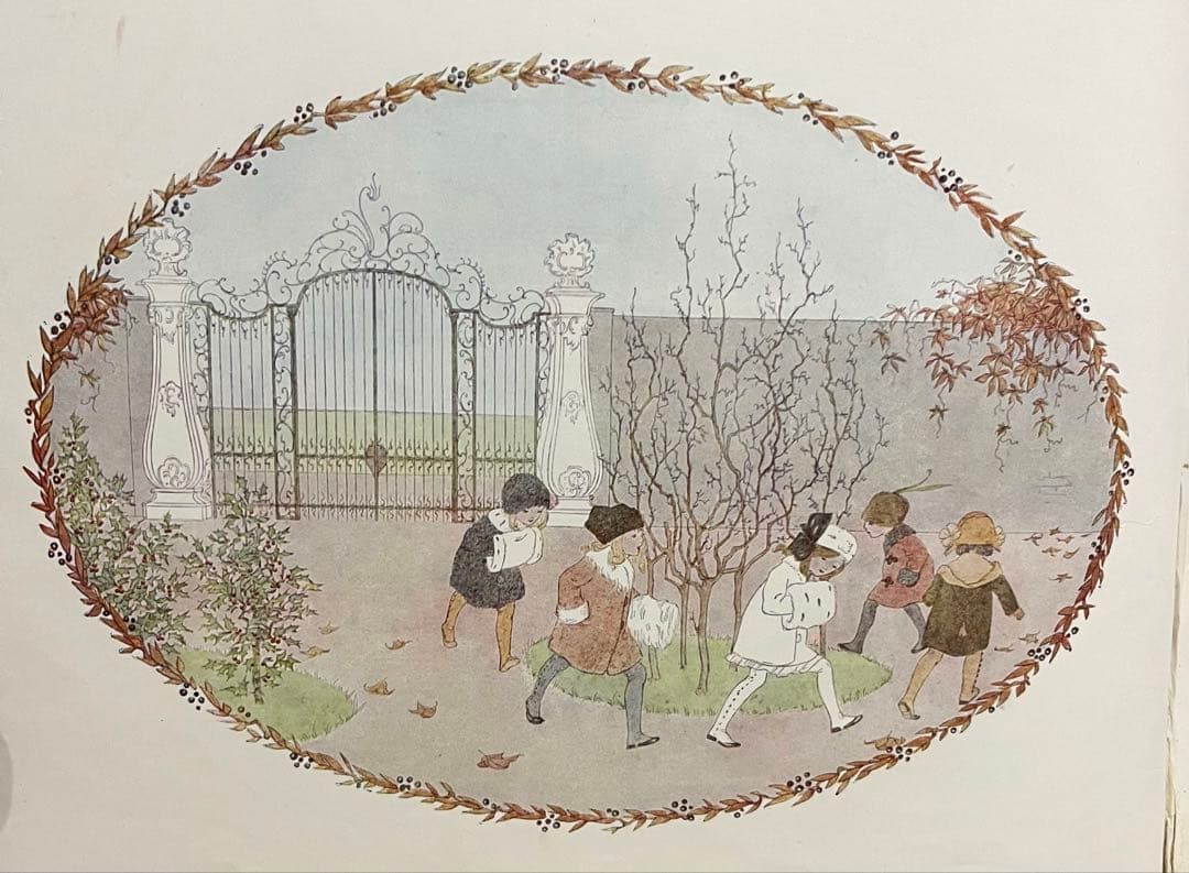 No403 希少 アンティーク洋書 古書 ルメール 絵本 児童書 オランダ 童謡