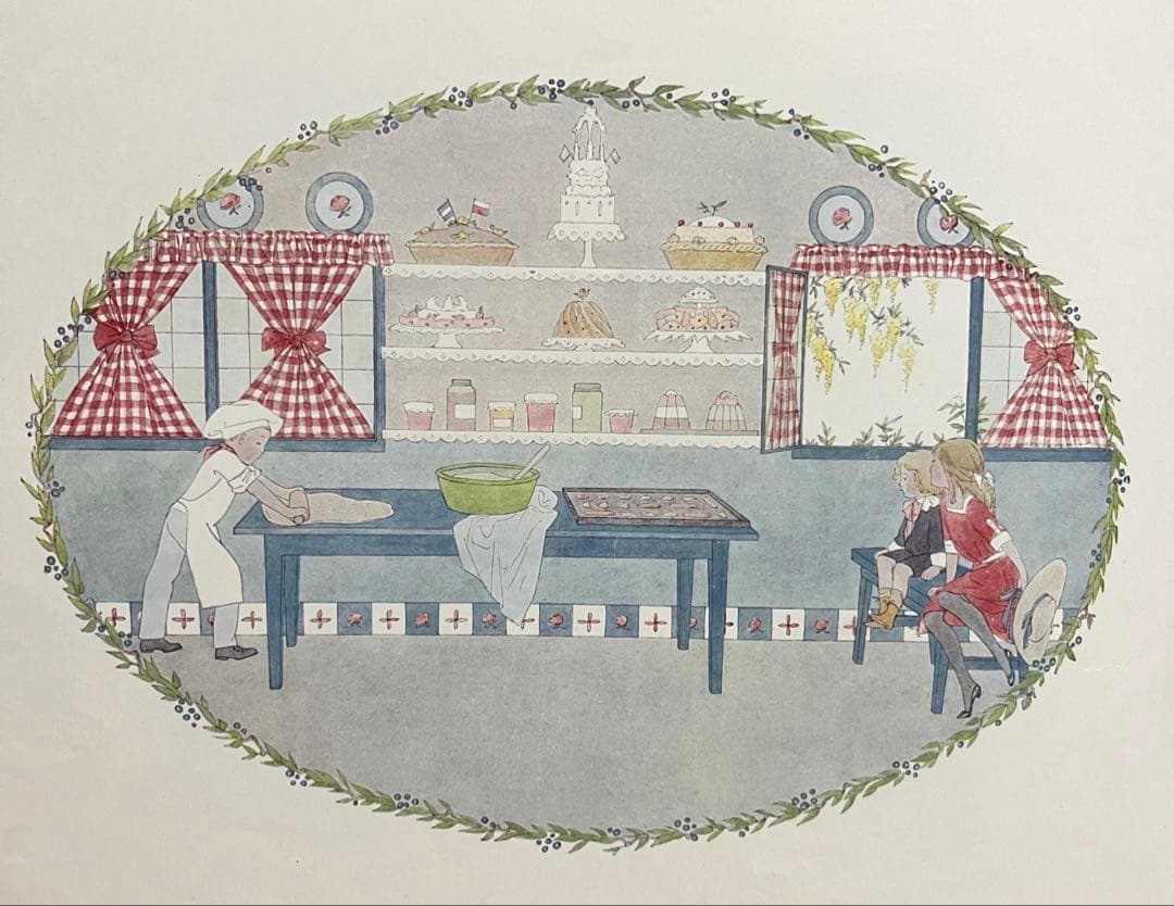 No403 希少 アンティーク洋書 古書 ルメール 絵本 児童書 オランダ 童謡