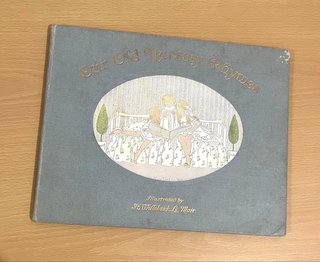 No403 希少 アンティーク洋書 古書 ルメール 絵本 児童書 オランダ 童謡