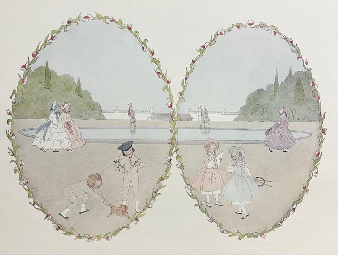 No403 希少 アンティーク洋書 古書 ルメール 絵本 児童書 オランダ 童謡