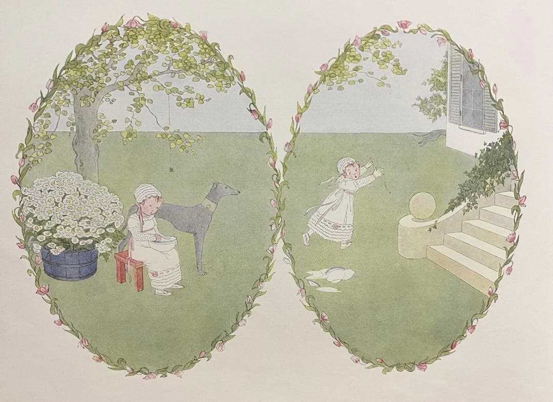 No403 希少 アンティーク洋書 古書 ルメール 絵本 児童書 オランダ 童謡