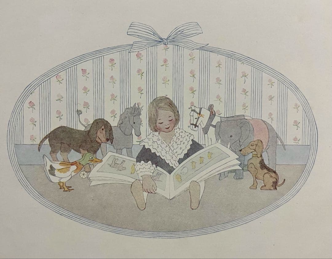 No403 希少 アンティーク洋書 古書 ルメール 絵本 児童書 オランダ 童謡