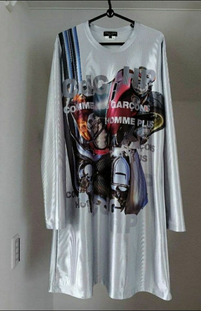 美品 希少コムデギャルソンオムプリュス　メタルアウトロー期　 メタリックロングＴ