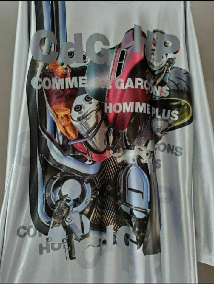 美品 希少コムデギャルソンオムプリュス　メタルアウトロー期　 メタリックロングＴ