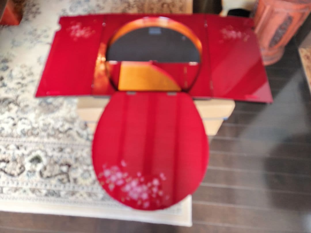 雛人形飾り台屏風円形台 1体 2段