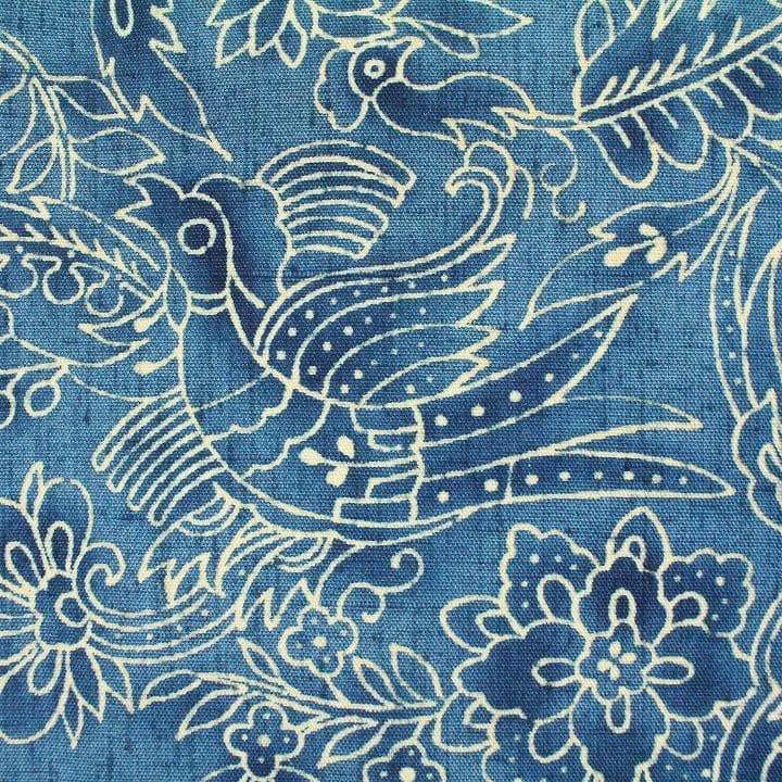 高価な【手描き　ロウケツ染】　お洒落な【ボタニカルモチーフ】　美品の紬です