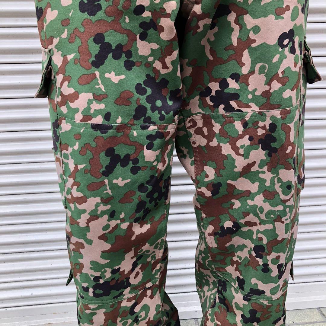 貴重 陸上自衛隊 陸自迷彩 カモフラ セットアップ キャップ ベルト 4点セット