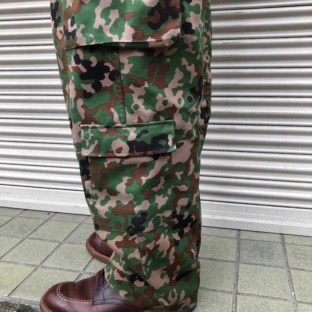 貴重 陸上自衛隊 陸自迷彩 カモフラ セットアップ キャップ ベルト 4点セット