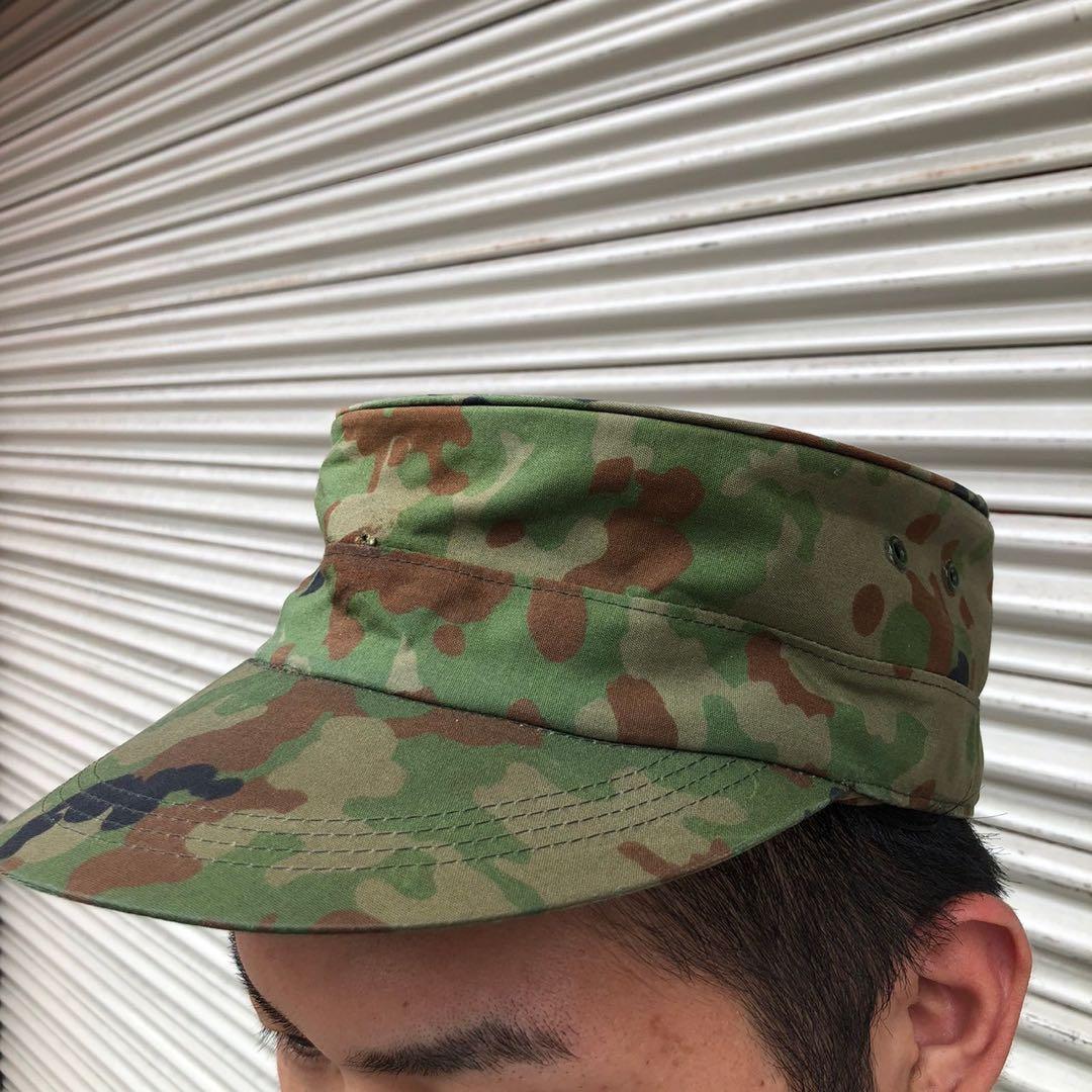 貴重 陸上自衛隊 陸自迷彩 カモフラ セットアップ キャップ ベルト 4点セット
