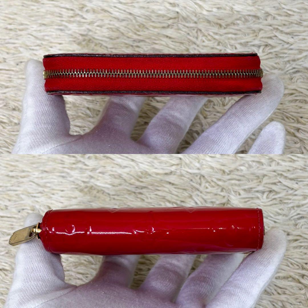 【美品】ルイヴィトン ジッピーパース ヴェルニ M90202 レッド