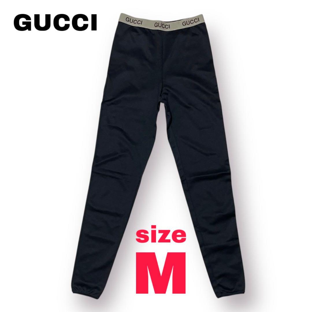 グッチ　コットンブレンド レギンス　Mサイズ　ブラック　レディース　スパッツ