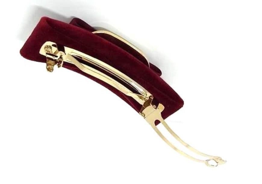 新品　現行　FERRAGAMO　フェラガモ　バレッタ　ビジュー　ヘアアクセサリー