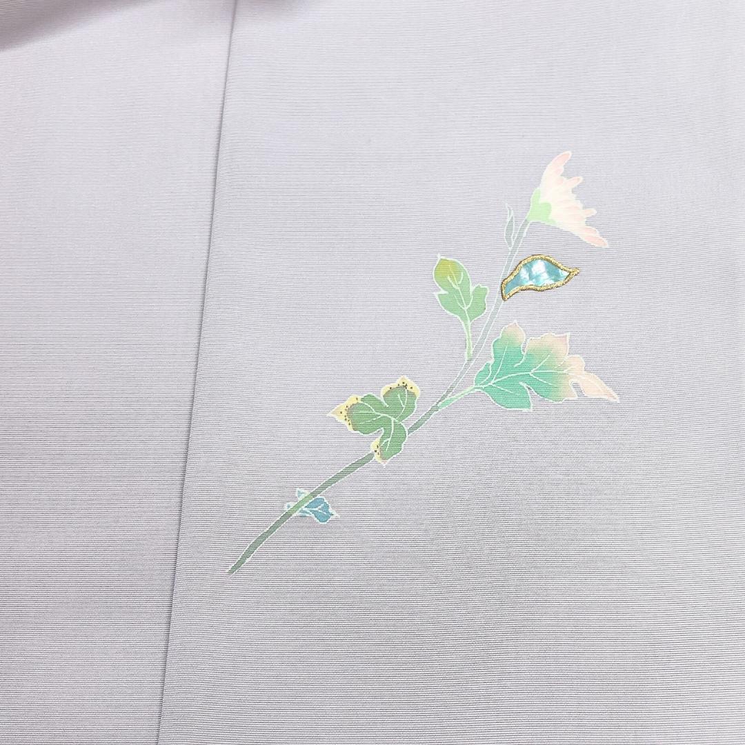 作家もの　名古屋帯　螺鈿細工　京加賀友禅　塩瀬　花　着物　122b d ms