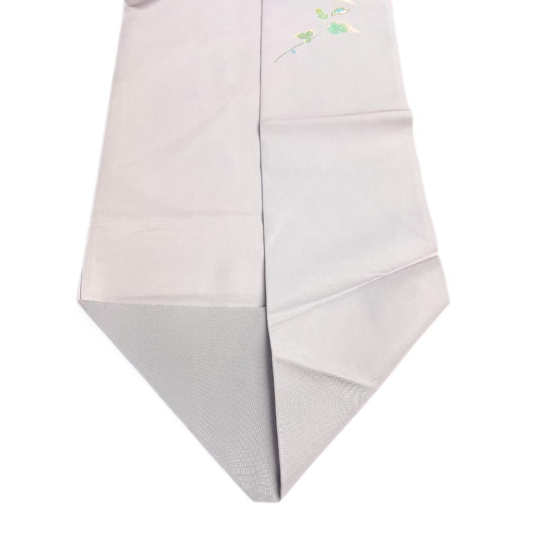 作家もの　名古屋帯　螺鈿細工　京加賀友禅　塩瀬　花　着物　122b d ms