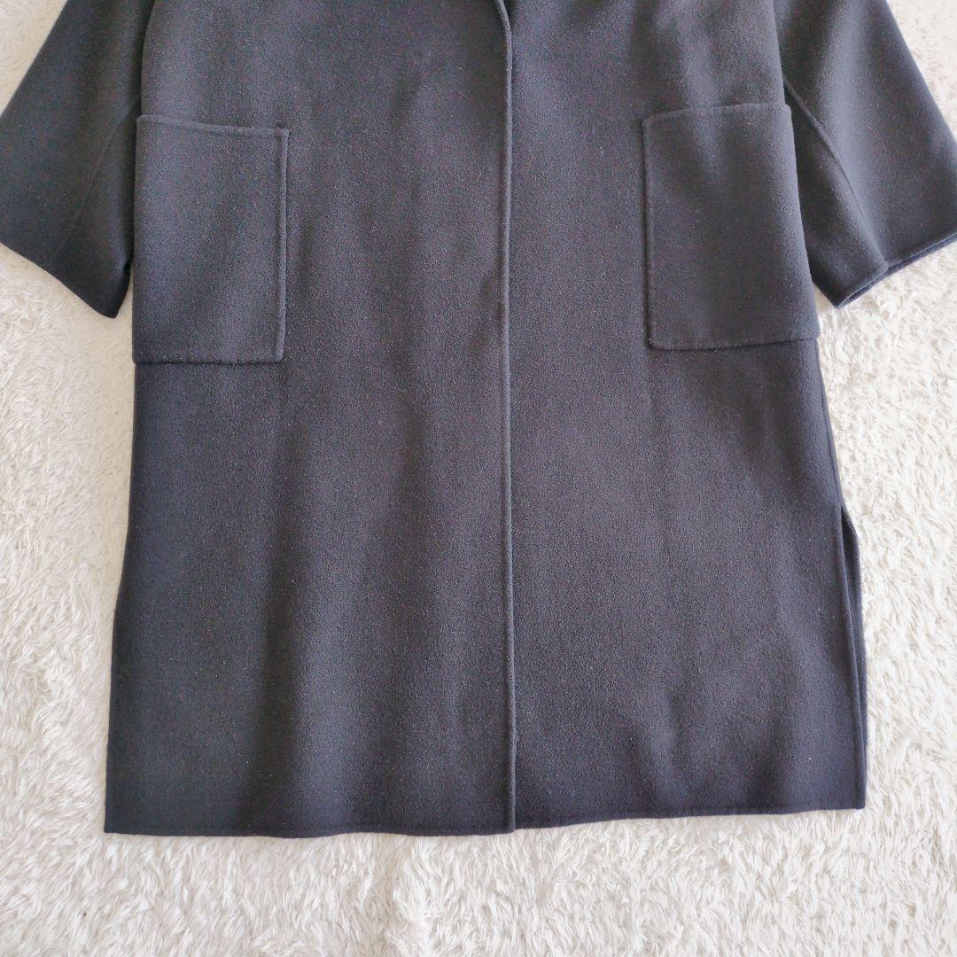 スローブイエナ　HAMILTONダブルフェイスロングチェスターコート　ネイビー