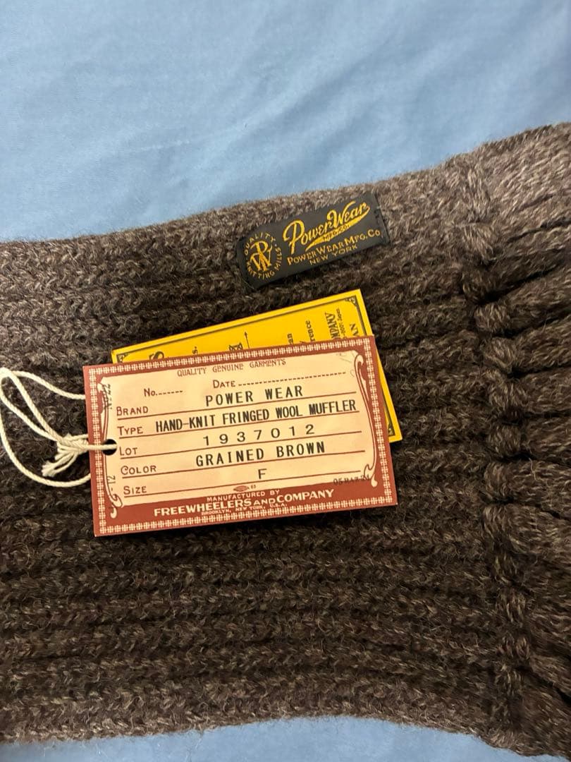 フリーホイーラーズ ハンドニットマフラー ブラウン