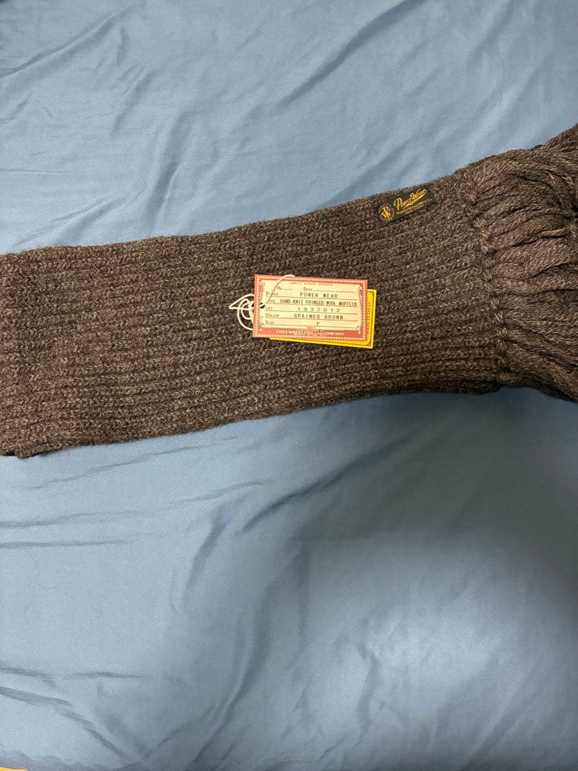 フリーホイーラーズ ハンドニットマフラー ブラウン