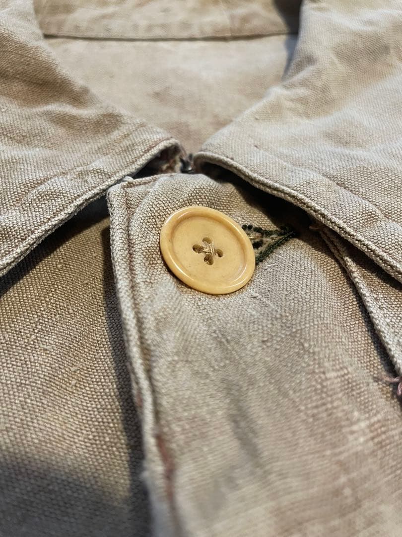 n*e様 〜30s brown linen hunting coat