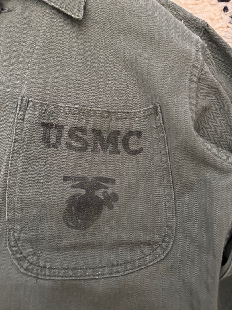 40s USMC P47 HBT ヘリンボーンツイル ユーティリティ