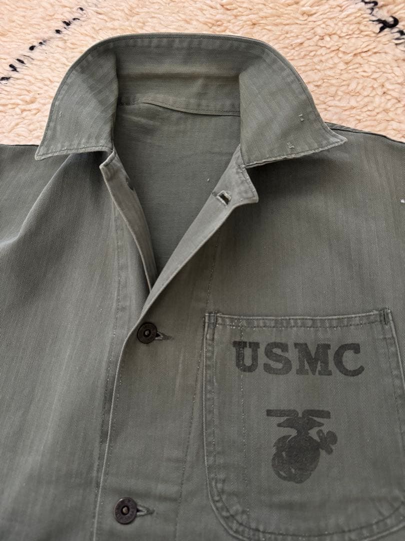 40s USMC P47 HBT ヘリンボーンツイル ユーティリティ