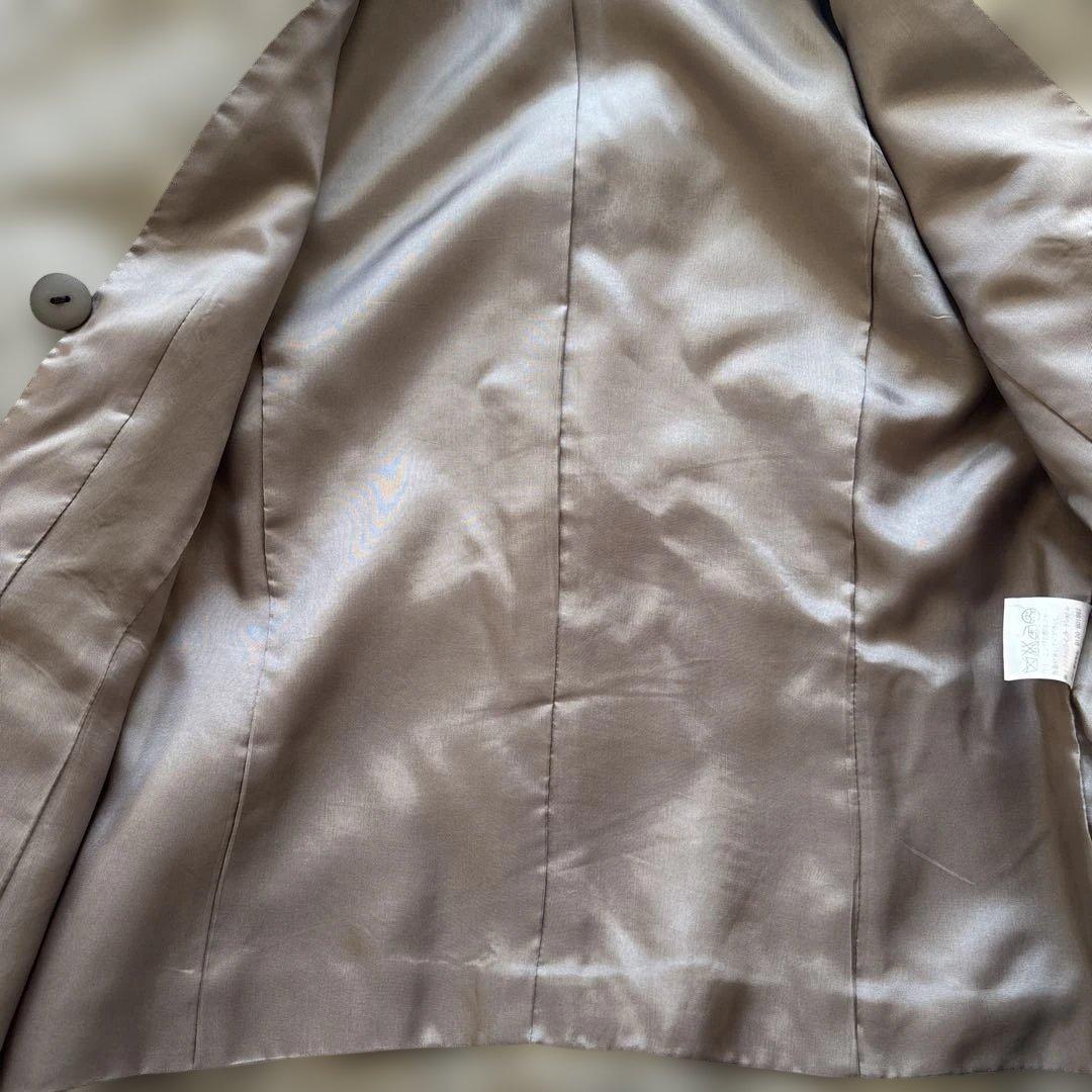 【Harrods】レッキスファー付き ウールジャケット　コート アルパカ 158