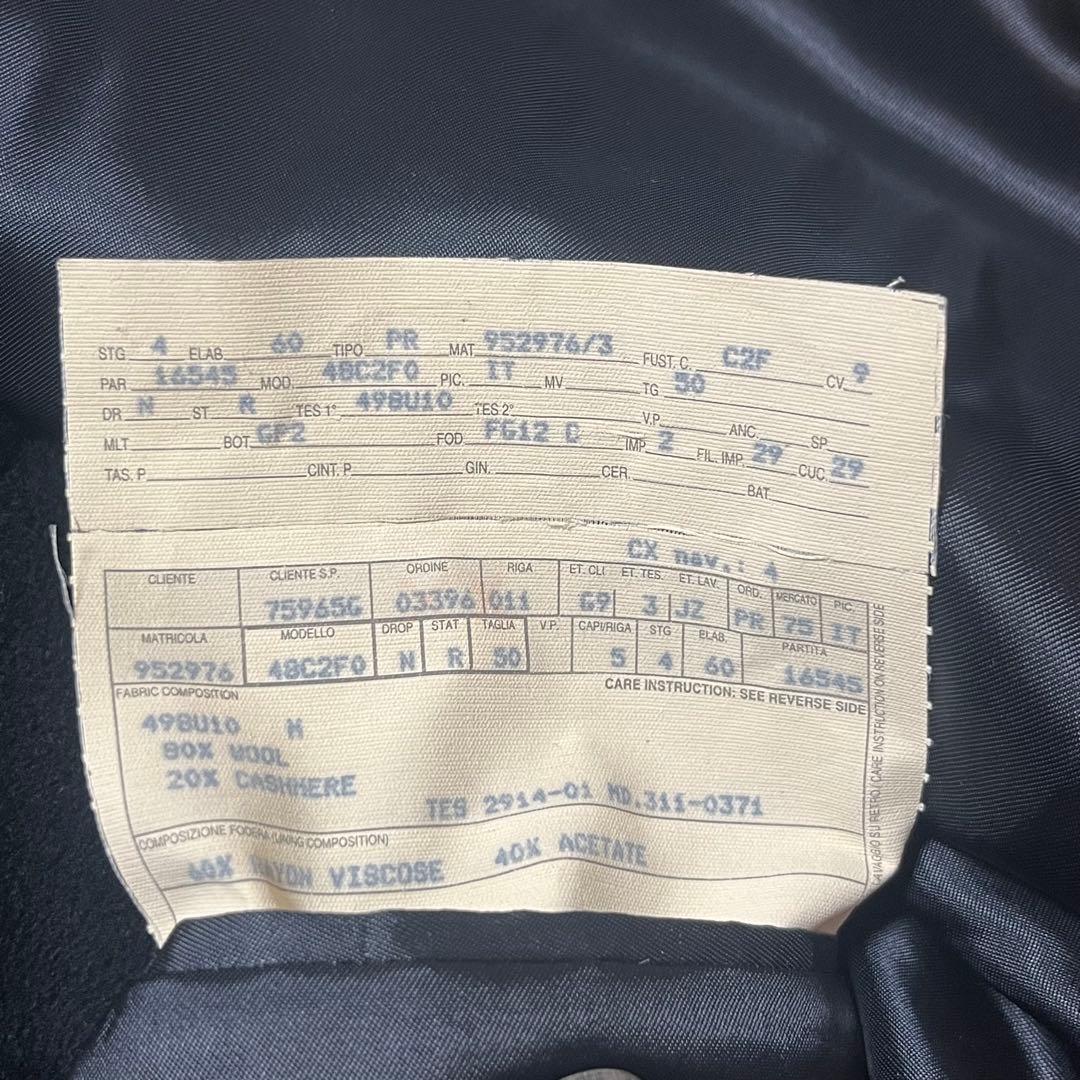 GUCCI グッチ　チェスターコート　カシミヤ混　ブラック　サイズ50