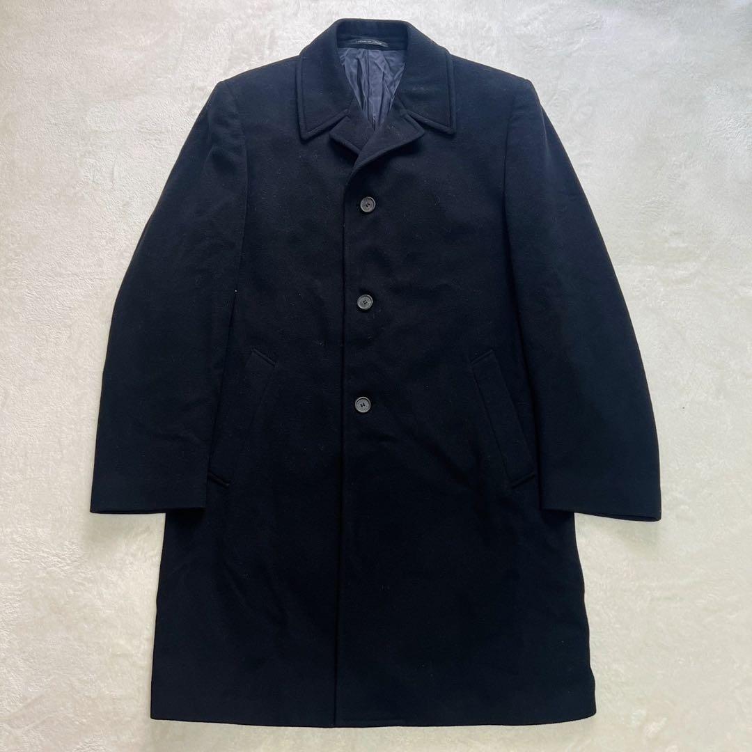 GUCCI グッチ　チェスターコート　カシミヤ混　ブラック　サイズ50