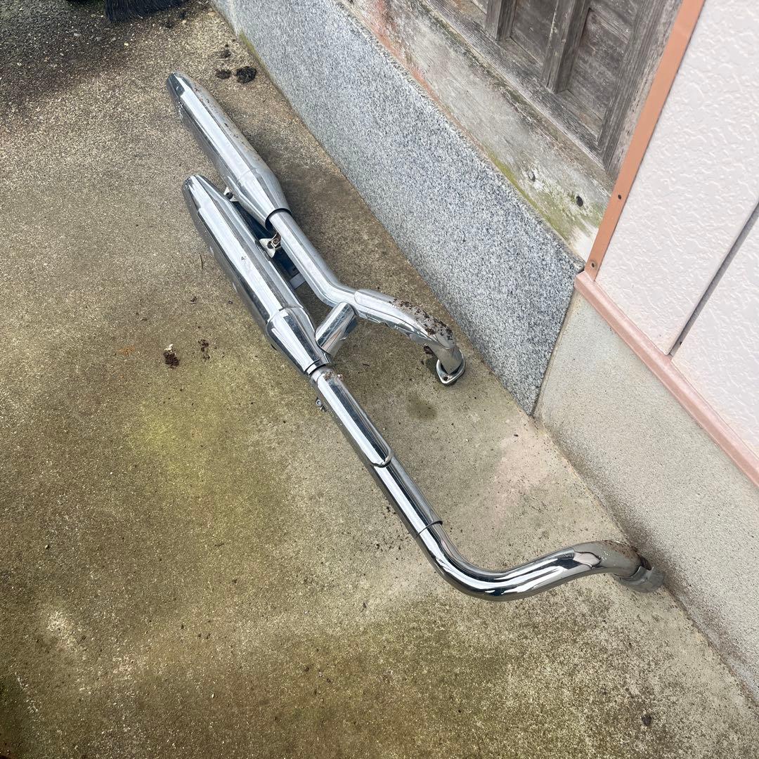 YAMAHA ヤマハ　ドラックスター400 4TR純正　ノーマルマフラー