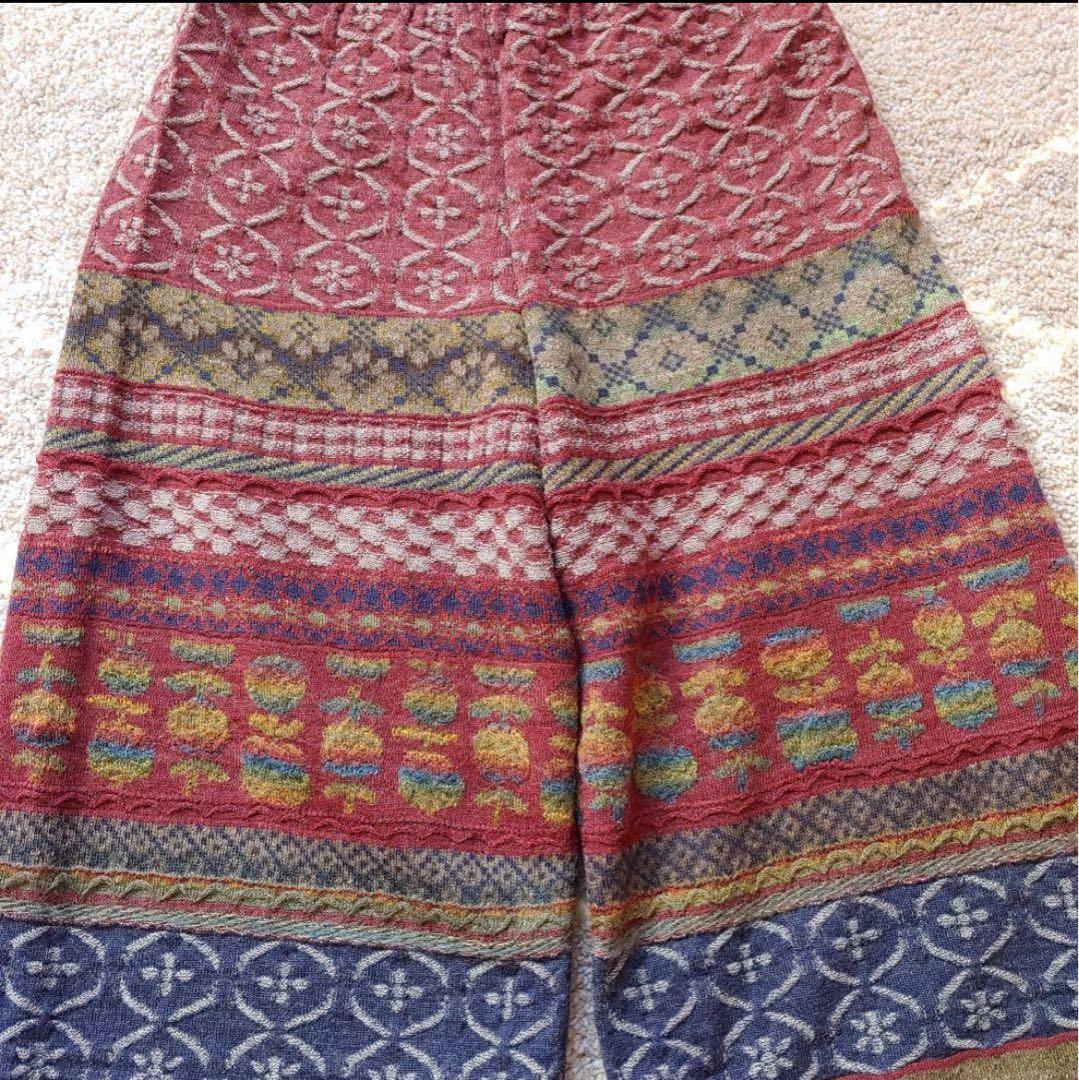 M&KYOKO 佐藤繊維 ニットワイドパンツ