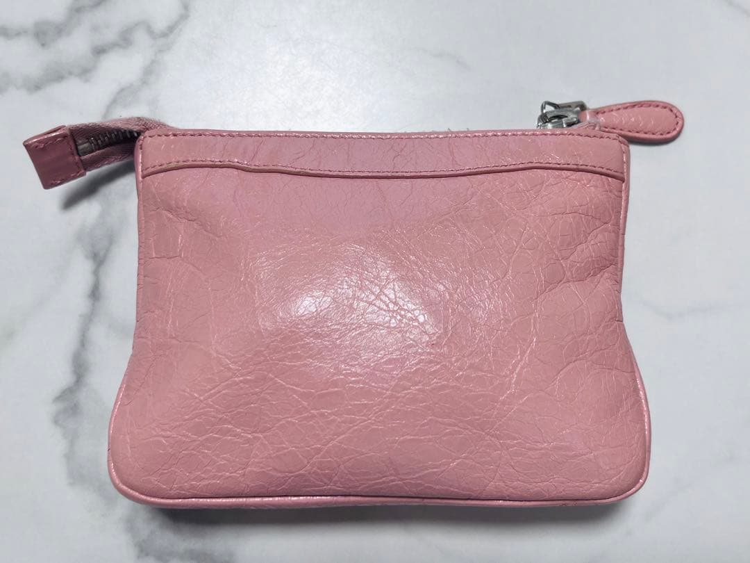 バレンシアガ　ケース　ミニウォレット　ミニポーチ　ピンク　美品