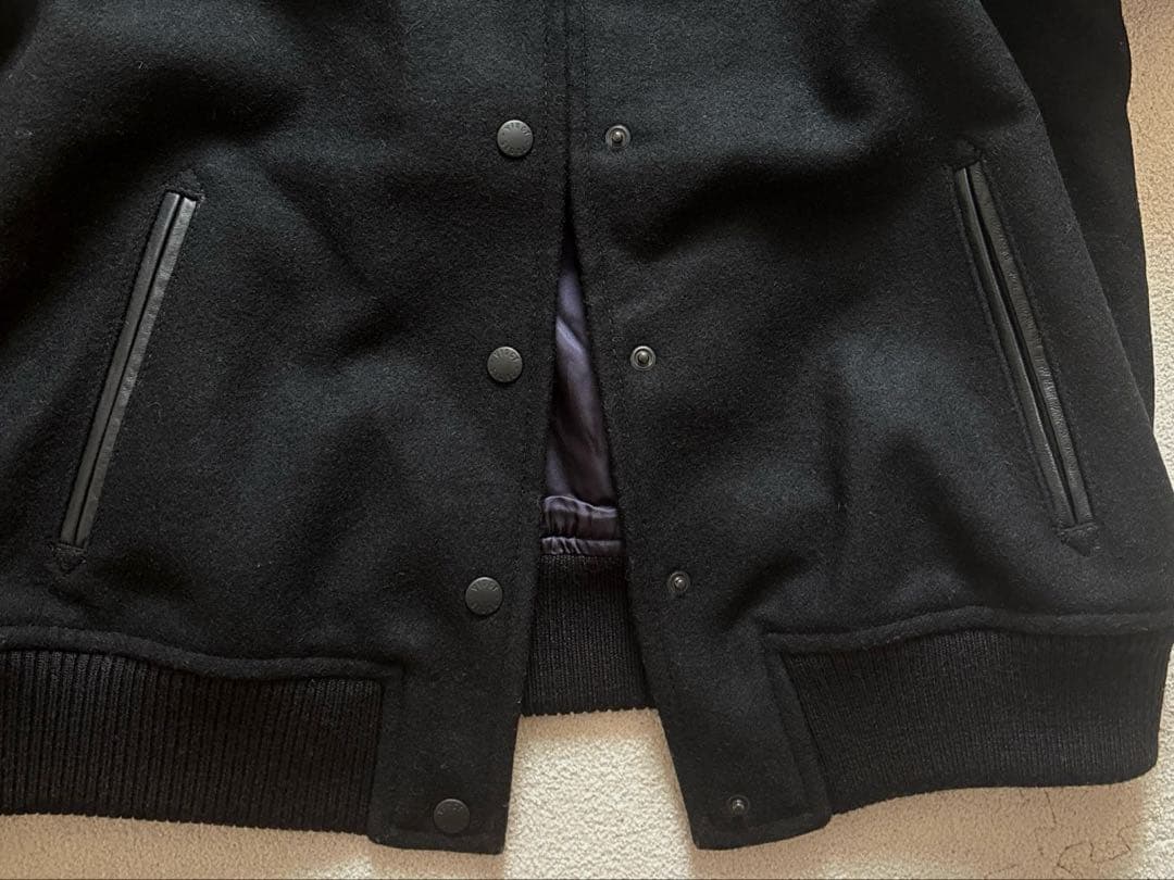 23区L オンワード　袖ラムレザーコンビ　スタジャン　46 未使用に近い